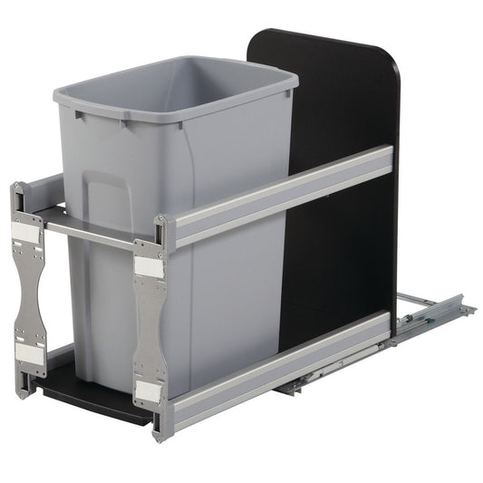 Hafele Bottom Mount Soft Close Single Waste Bin Pull Out