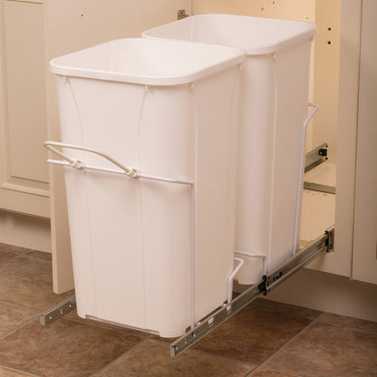 KV Bottom Mount Wire Double Waste Bin Pull Out