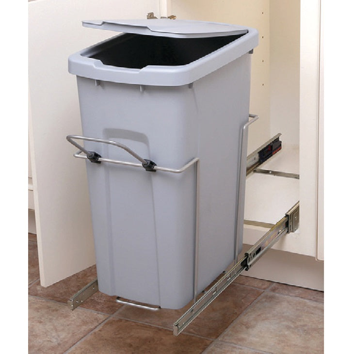 KV Bottom Mount Single, Full Extension Slides, Soft Close Waste Bin Pull Out