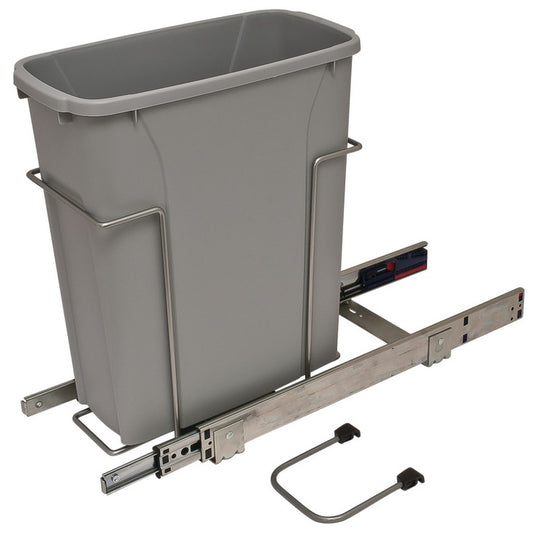 KV Bottom Mount Single, Full Extension Slides, Soft Close Waste Bin Pull Out