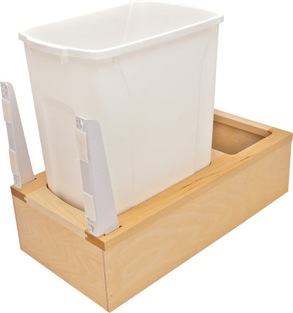 KV Bottom Mount Wood Frame Single Waste Bin Pull Out