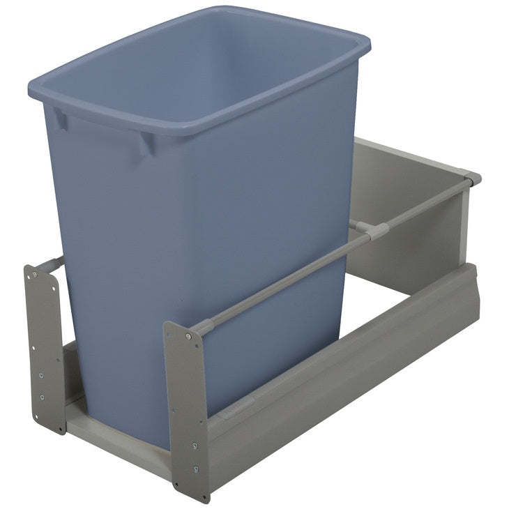 Hafele Single Built-In Bottom Mount MX Waste Bin Pull Out 36 qt or 52 qt