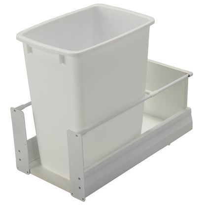 Hafele Single Built-In Bottom Mount MX Waste Bin Pull Out 36 qt or 52 qt