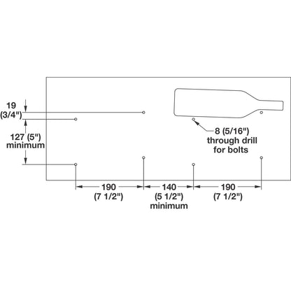 Hafele Wine Post for Display Wine Storage, Sold by Pair