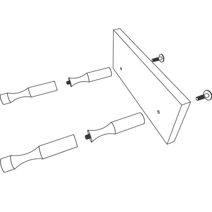 Hafele Wine Post for Display Wine Storage, Sold by Pair