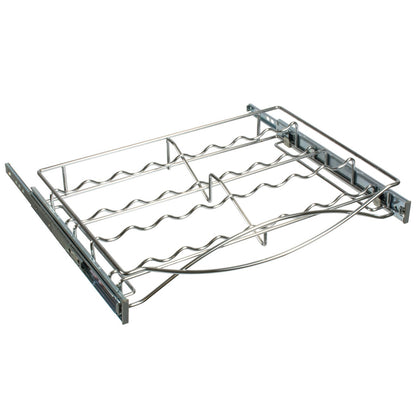 Hafele Spice Tray Base Pull-Out Full Extension Slides, for 16-22 Spices