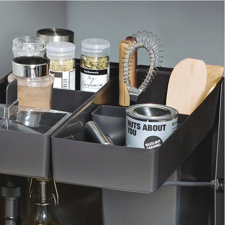 Hafele Kitchen Tower Base Pull-Out for Frameless Cabinets, Soft Close