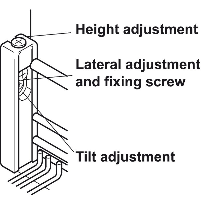 Hafele Kitchen Tower Base Pull-Out for Frameless Cabinets, Soft Close