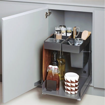 Hafele Kitchen Tower Base Pull-Out for Frameless Cabinets, Soft Close