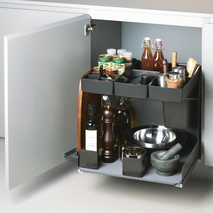 Hafele Kitchen Tower Base Pull-Out for Frameless Cabinets, Soft Close