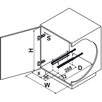 Hafele Sink Caddy w/ Removable Basket Base Pull-Out Under-Sink Organizer