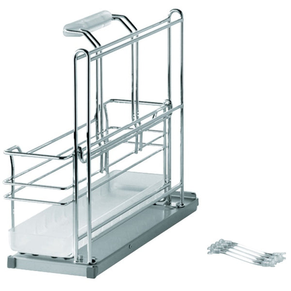 Hafele Sink Caddy w/ Removable Basket Base Pull-Out Under-Sink Organizer