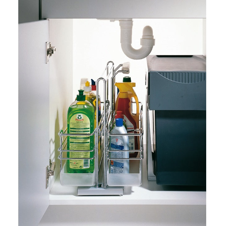 Hafele Sink Caddy, 2 Baskets (1 Removable) Base Pull-Out Under-Sink Organizer