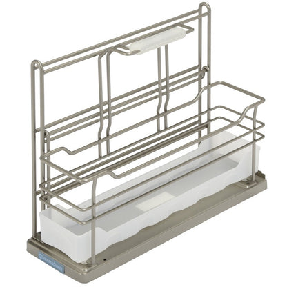 Hafele Sink Caddy w/ Removable Basket Base Pull-Out Under-Sink Organizer