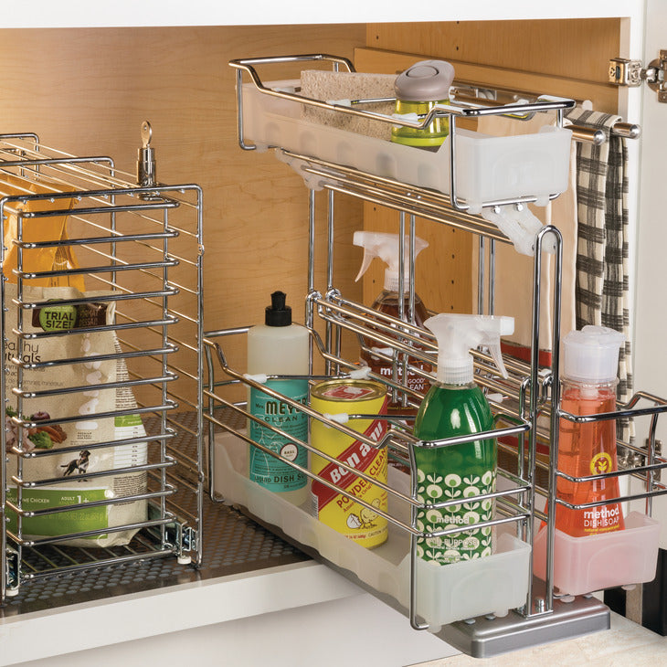 Hafele 3 Basket Cleaning Caddy Base Pull-Out Under-Sink Organizer