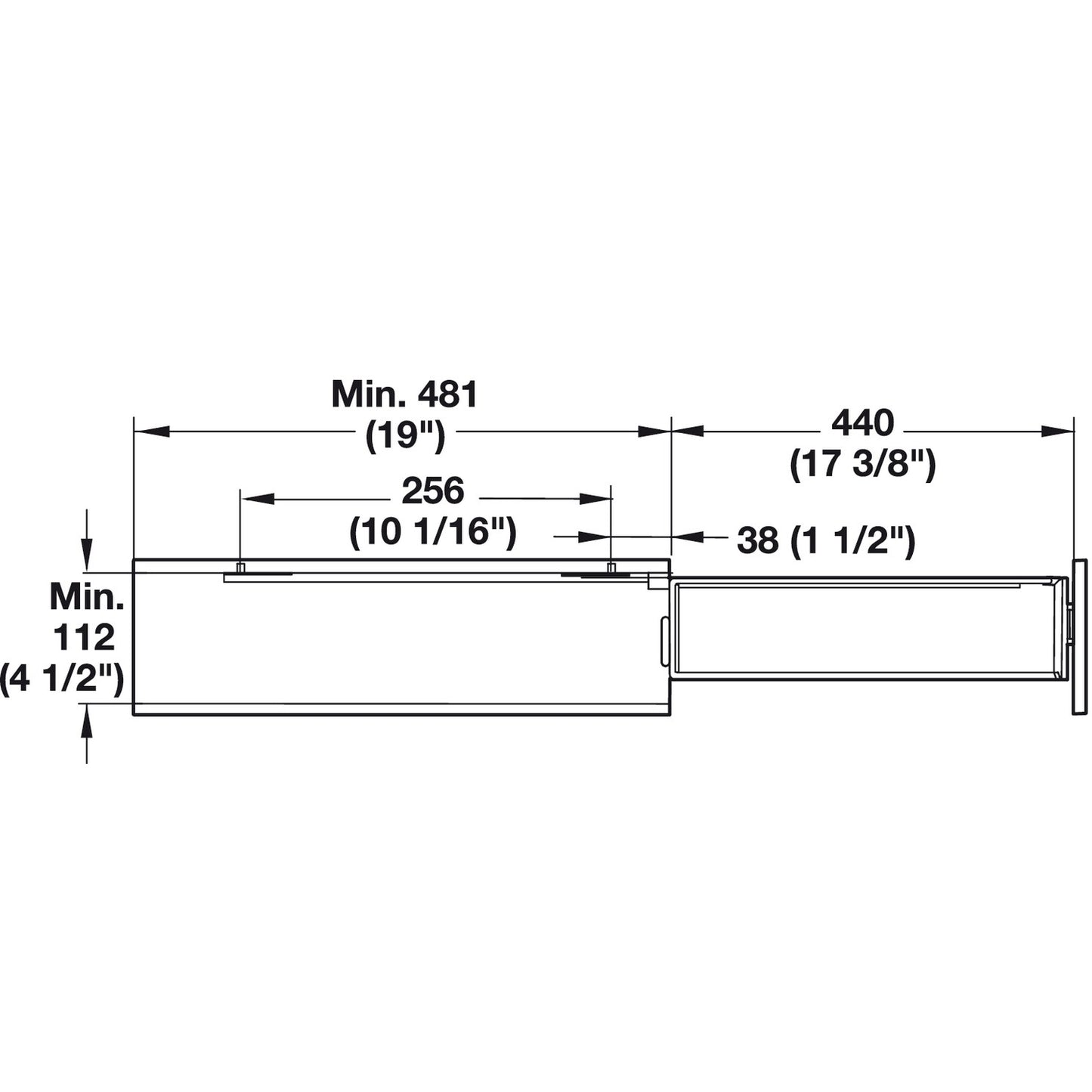 Hafele 2 Tier Cabinet Organizer Base Pull-Out Soft Close
