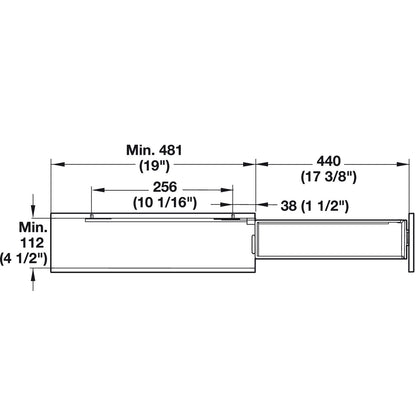 Hafele 2 Tier Cabinet Organizer Base Pull-Out Soft Close