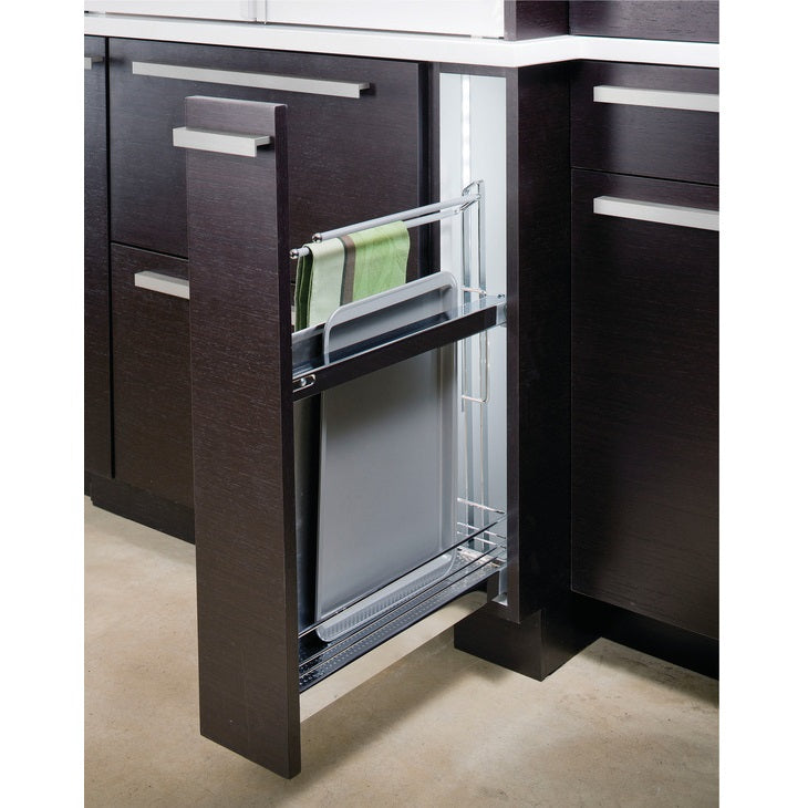 Hafele Organizer and Towel Rack Base Pull-Out Towel Organizer, Soft Close