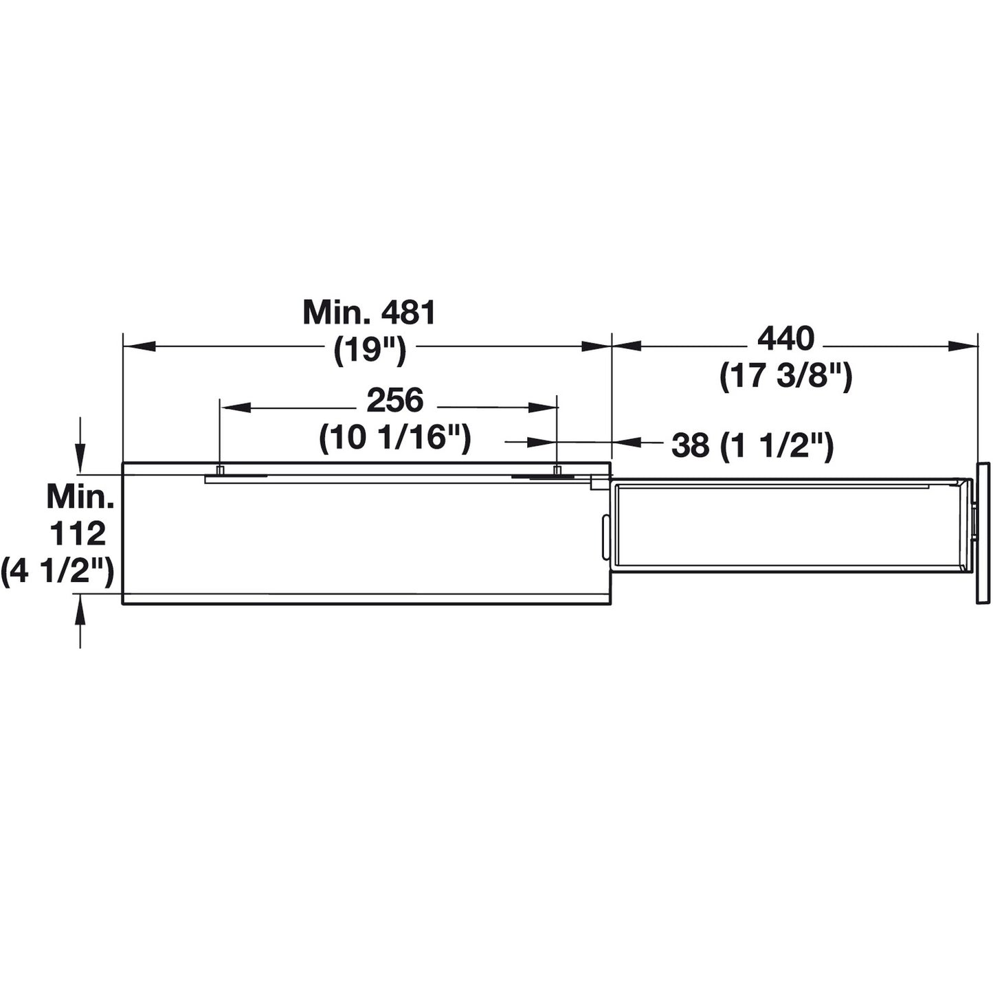 Hafele Organizer and Towel Rack Base Pull-Out Towel Organizer, Soft Close