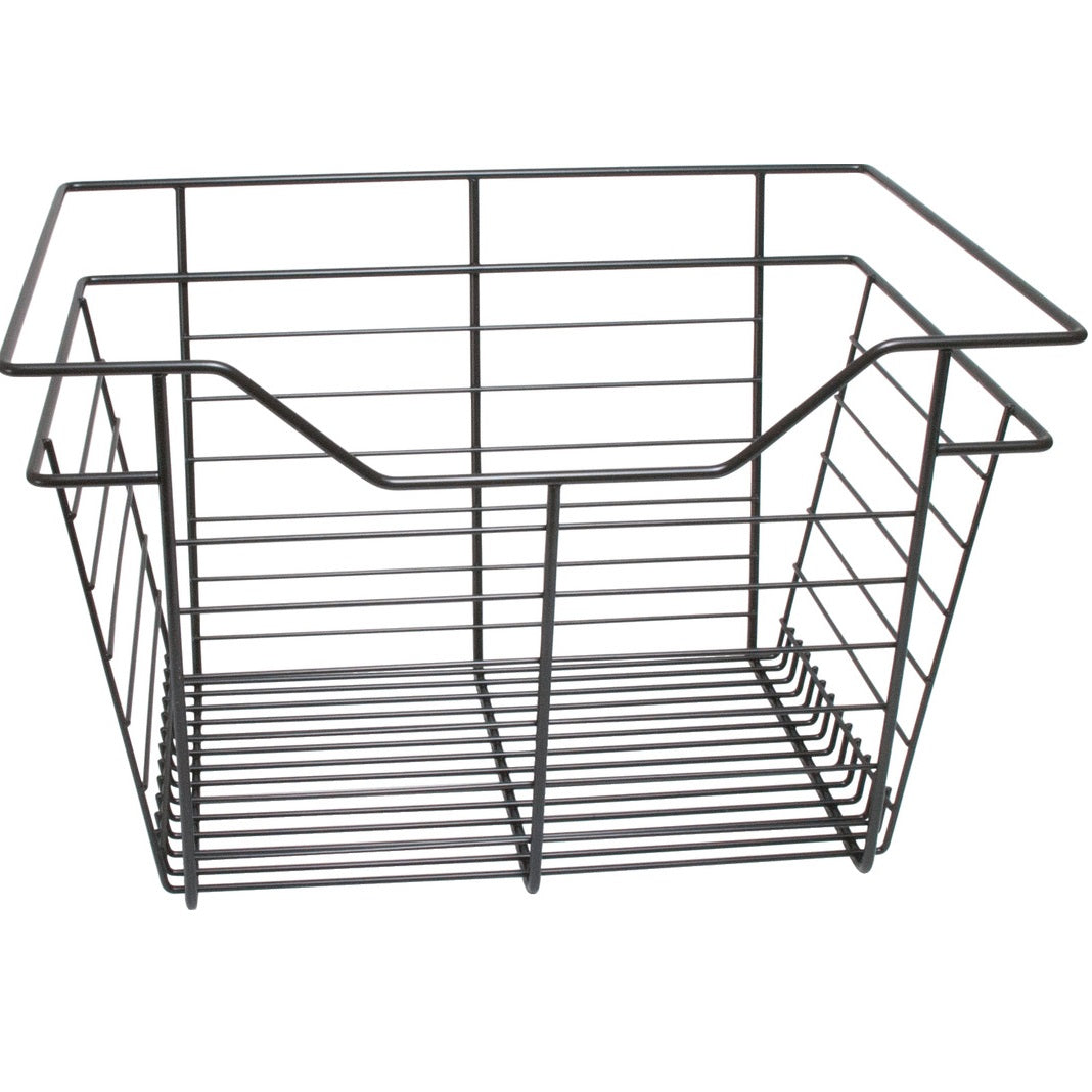 Hafele Dark Oil-Rubbed Bronze, Powder-Coated Wire Basket for Closets