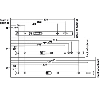 Hafele Chrome-Plated Wire Basket for Closets