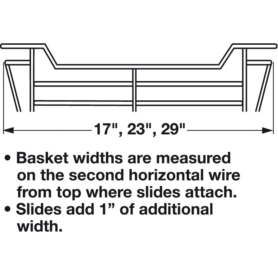 Hafele Chrome-Plated Wire Basket for Closets