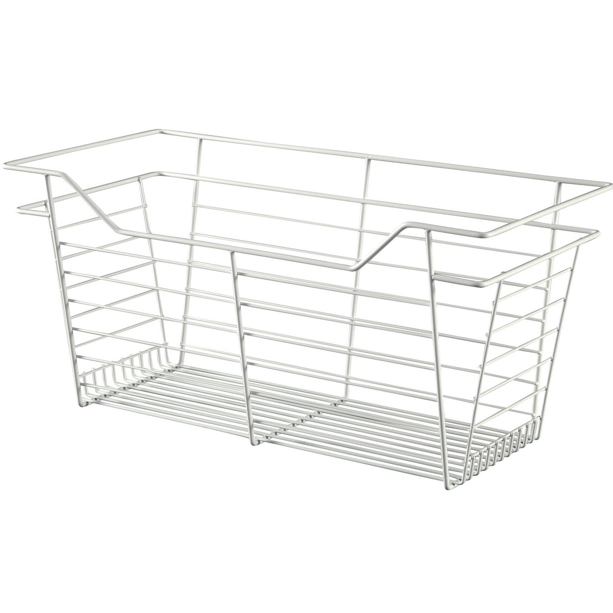 Hafele Matt Nickel, Powder-Coated Wire Basket for Closets