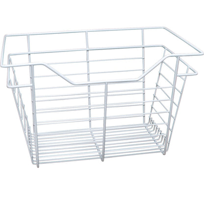 Hafele White, Powder-Coated Wire Basket for Closets