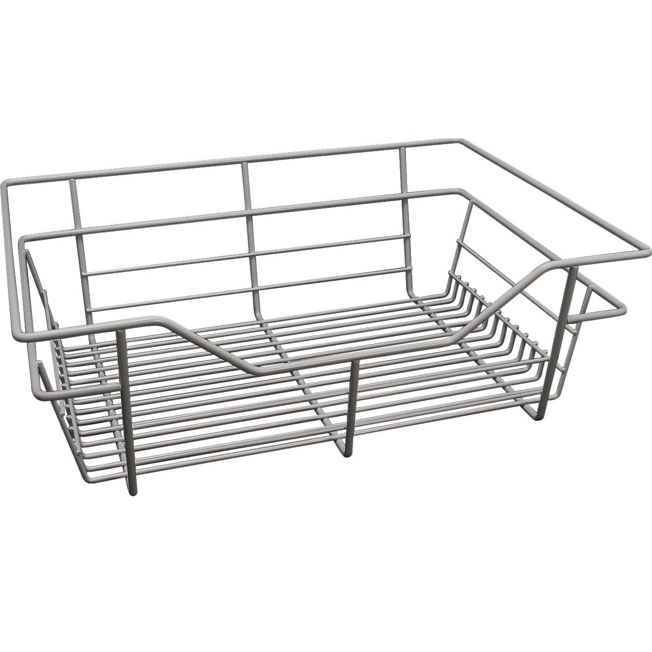 Hafele White, Powder-Coated Wire Basket for Closets