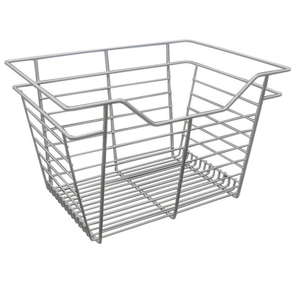 Hafele White, Powder-Coated Wire Basket for Closets