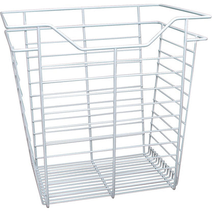 Hafele White, Powder-Coated Wire Basket for Closets