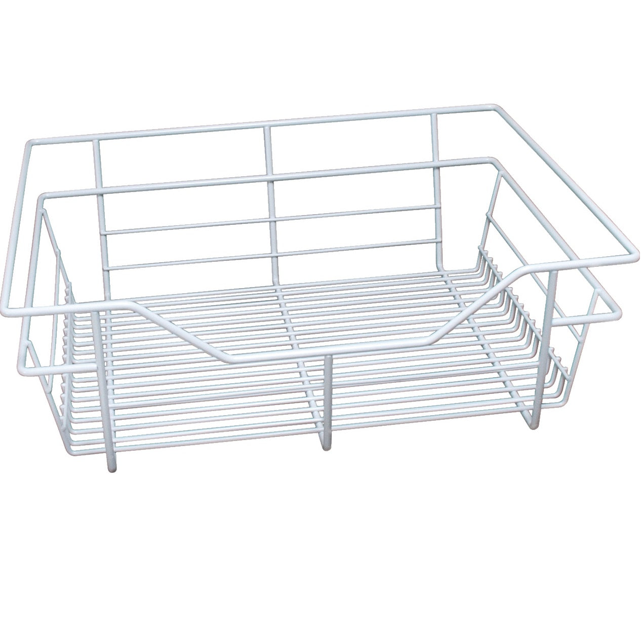 Hafele White, Powder-Coated Wire Basket for Closets