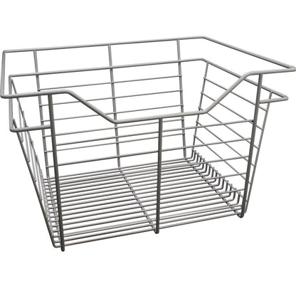 Hafele White, Powder-Coated Wire Basket for Closets