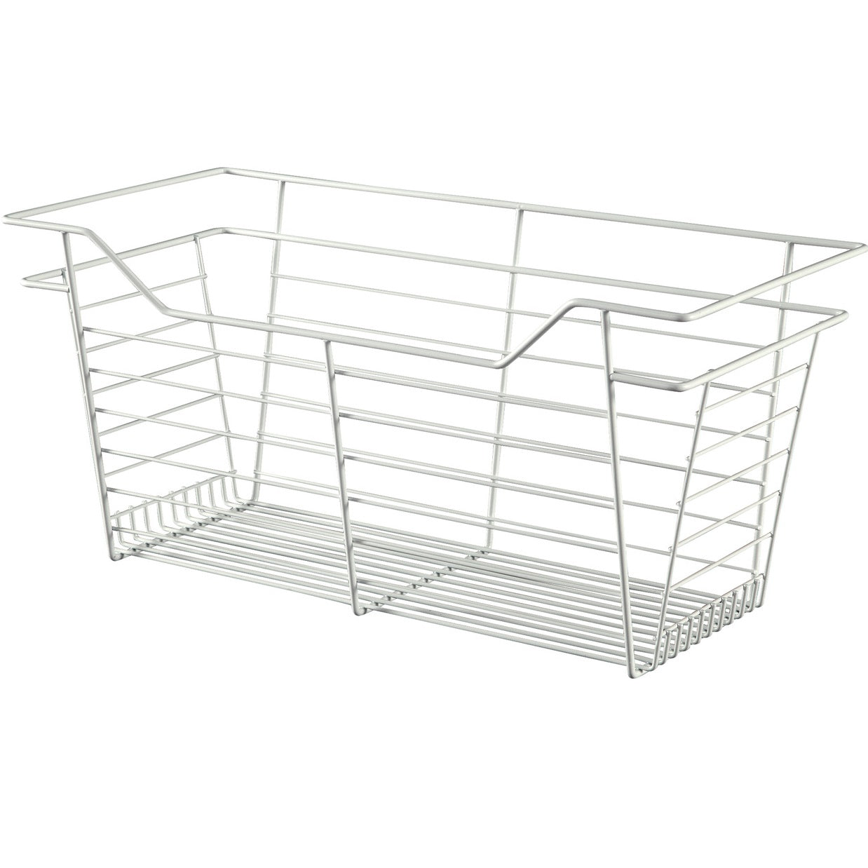 Hafele White, Powder-Coated Wire Basket for Closets