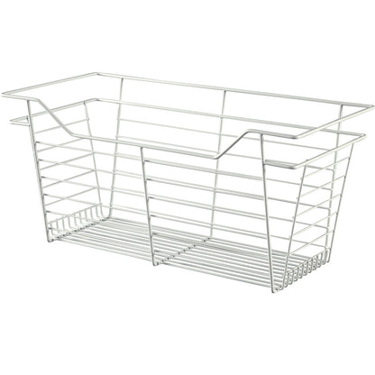 Hafele White, Powder-Coated Wire Basket for Closets