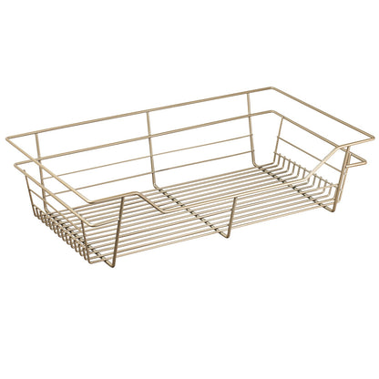 Hafele Matt Gold, Powder-Coated Wire Basket for Closets