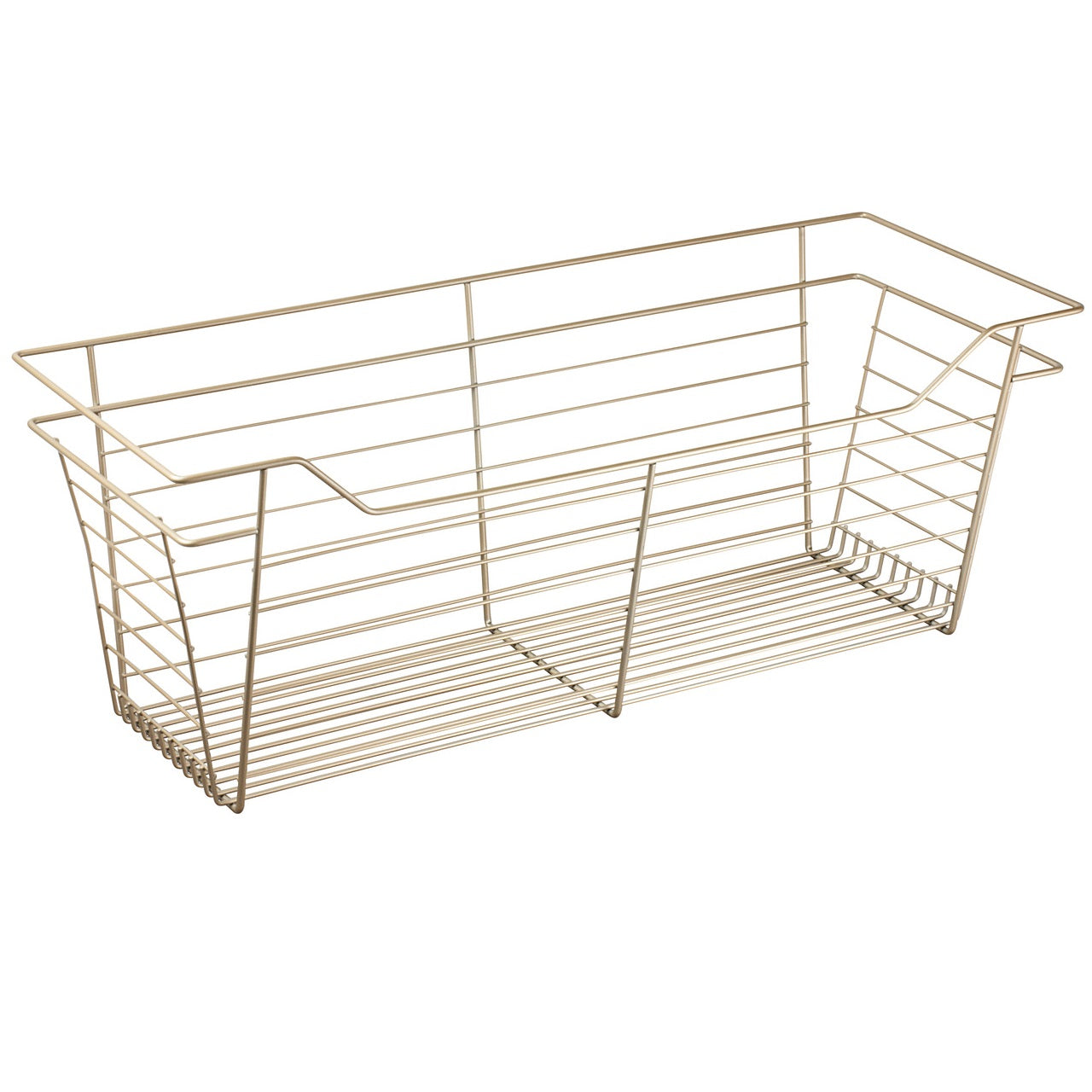 Hafele Matt Gold, Powder-Coated Wire Basket for Closets