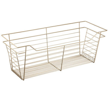 Hafele Matt Gold, Powder-Coated Wire Basket for Closets