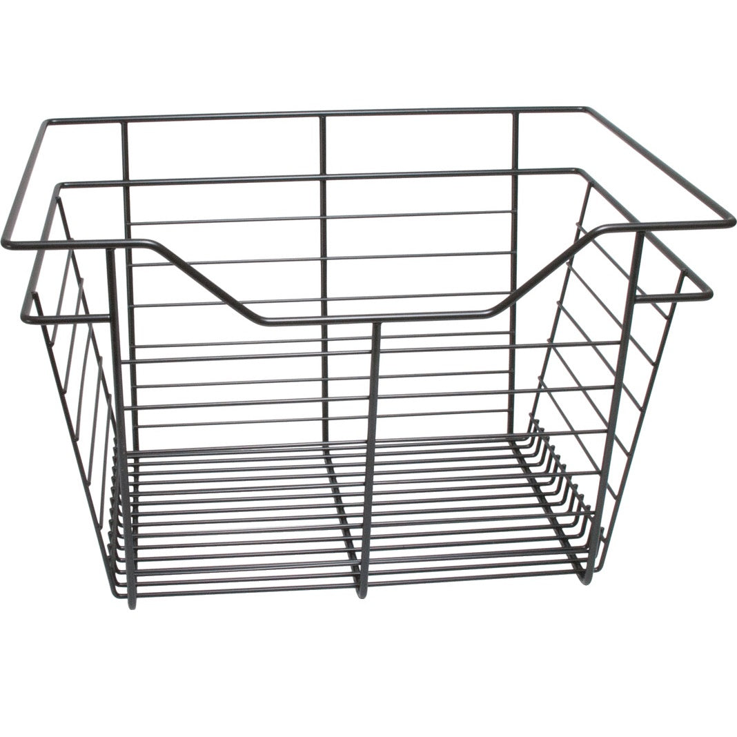 Hafele Dark Oil-Rubbed Bronze, Powder-Coated Wire Basket for Closets