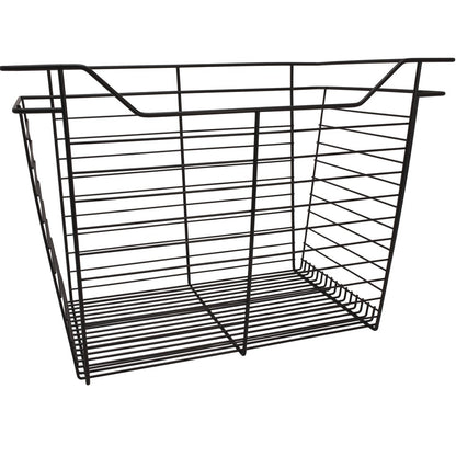 Hafele Dark Oil-Rubbed Bronze, Powder-Coated Wire Basket for Closets