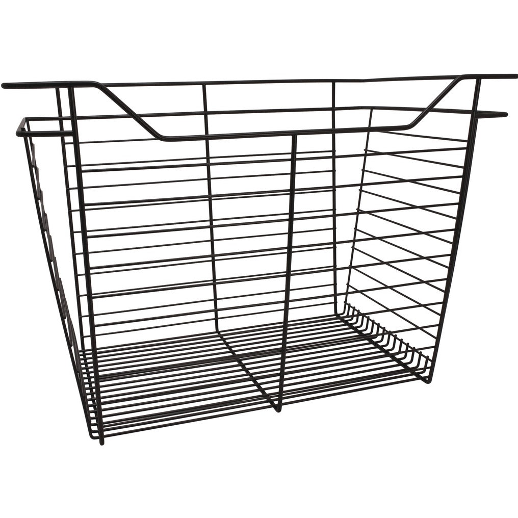 Hafele Dark Oil-Rubbed Bronze, Powder-Coated Wire Basket for Closets