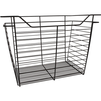 Hafele Dark Oil-Rubbed Bronze, Powder-Coated Wire Basket for Closets