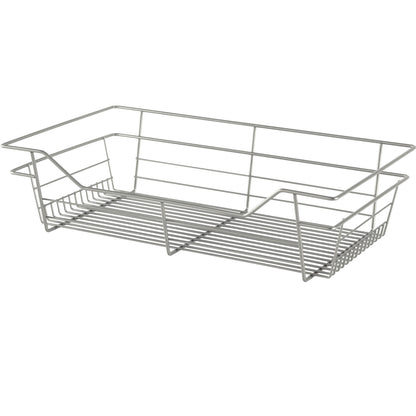 Hafele Matt Nickel, Powder-Coated Wire Basket for Closets