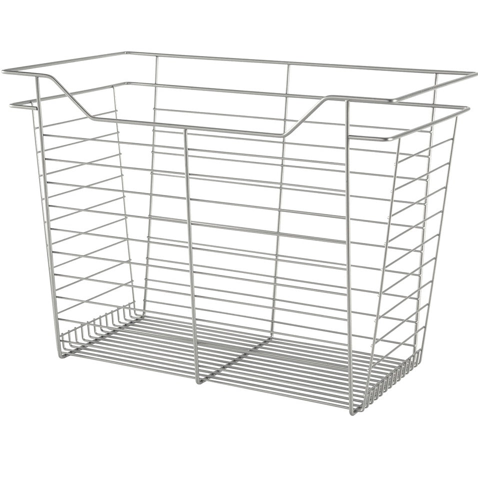 Hafele Matt Nickel, Powder-Coated Wire Basket for Closets