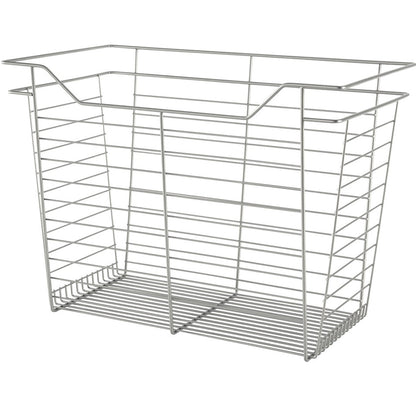 Hafele Matt Nickel, Powder-Coated Wire Basket for Closets