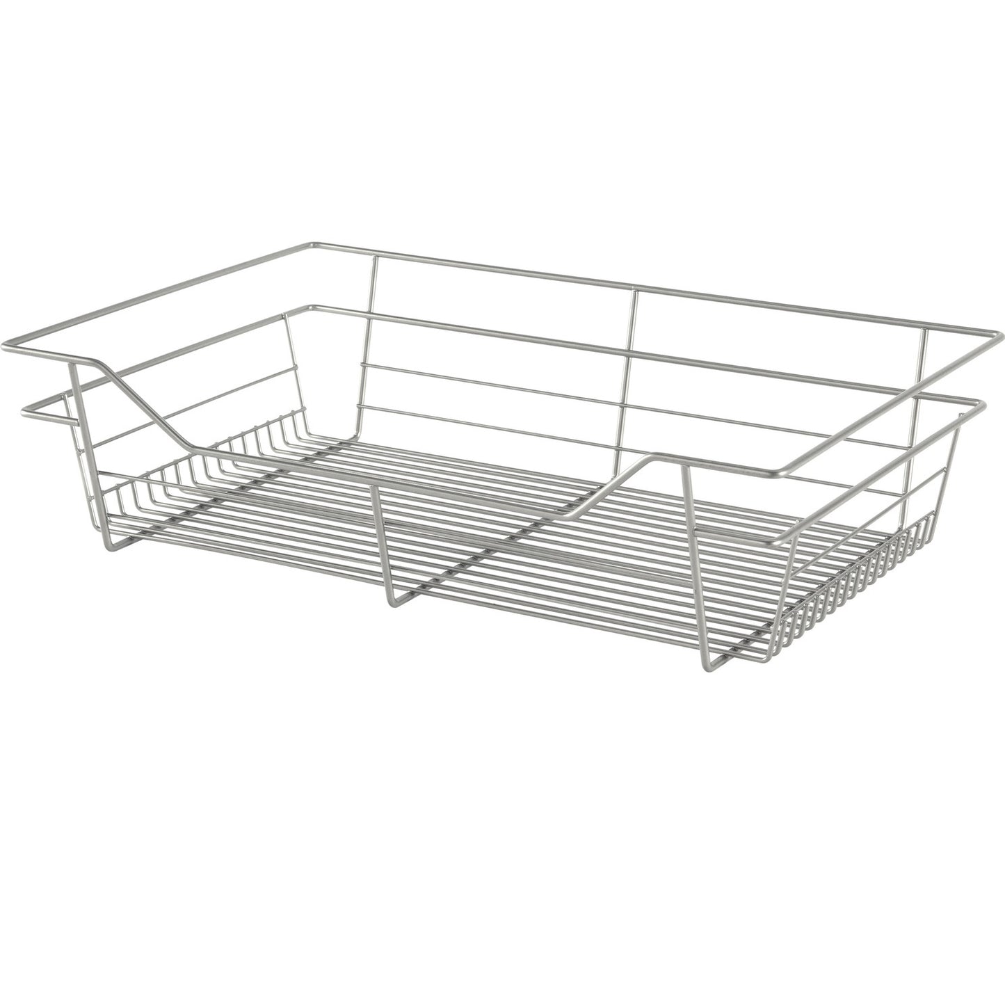 Hafele Matt Nickel, Powder-Coated Wire Basket for Closets