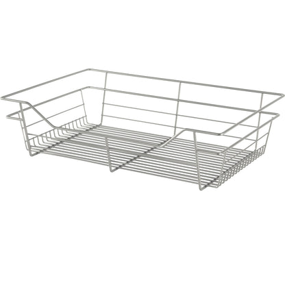 Hafele Matt Nickel, Powder-Coated Wire Basket for Closets