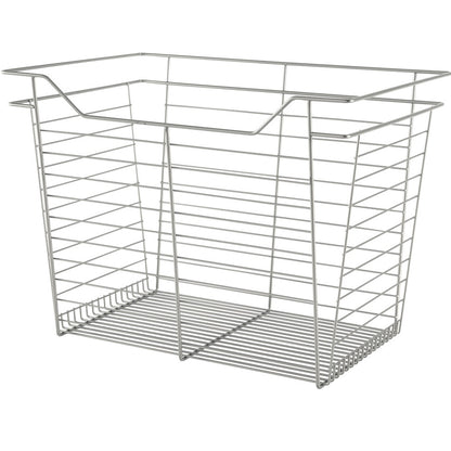 Hafele Matt Nickel, Powder-Coated Wire Basket for Closets
