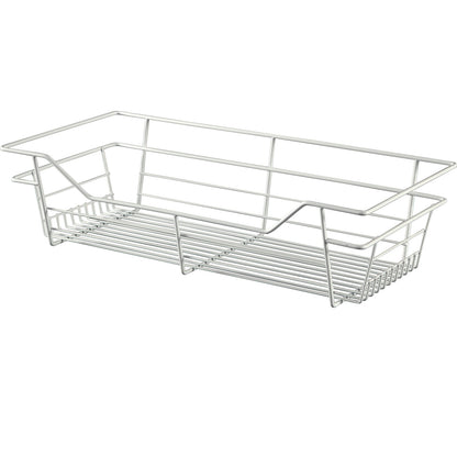 Hafele White, Powder-Coated Wire Basket for Closets
