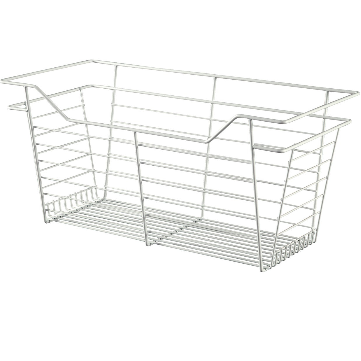 Hafele White, Powder-Coated Wire Basket for Closets